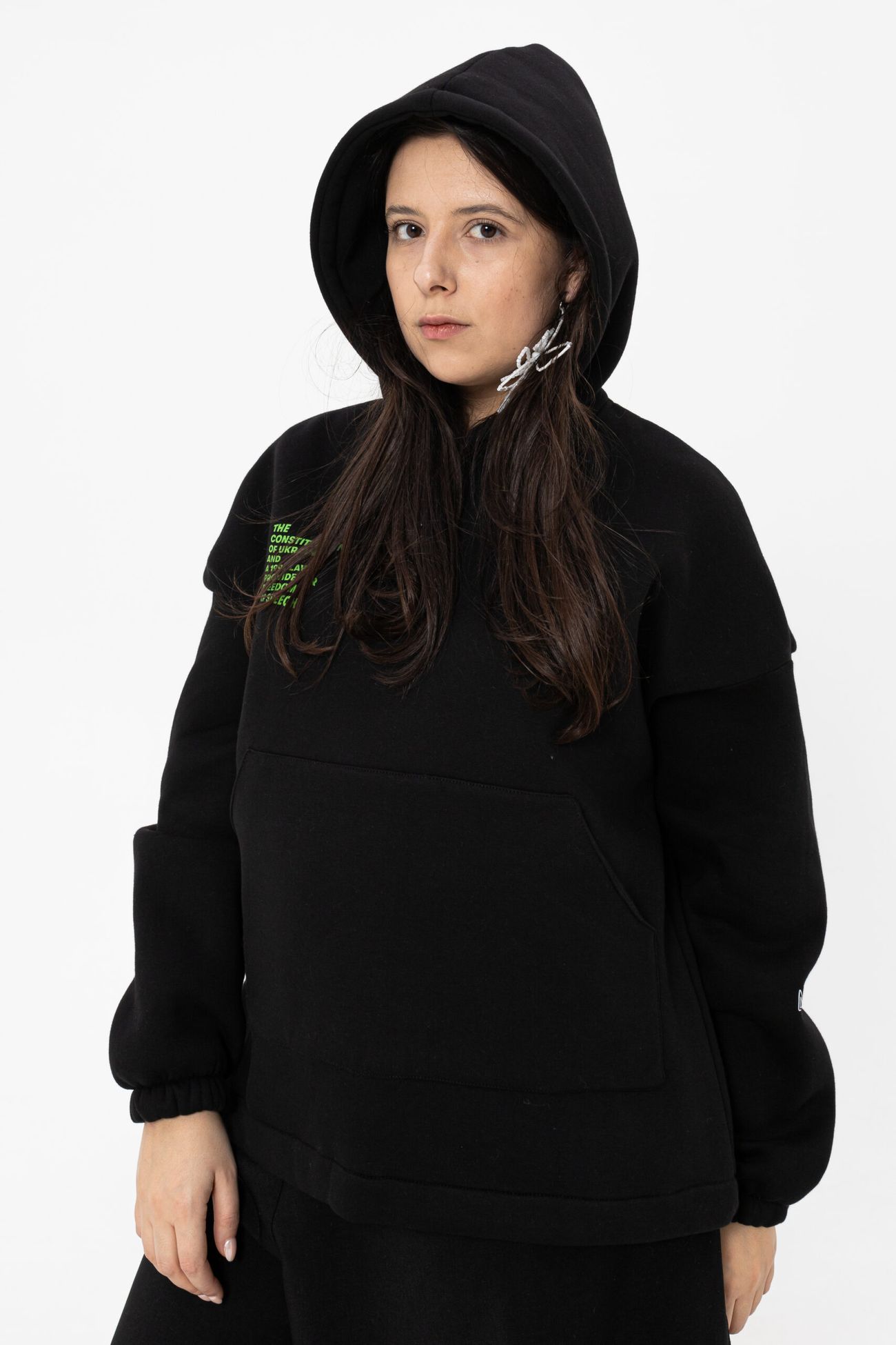 Худі "Конституція" унісекс в чорному кольорі