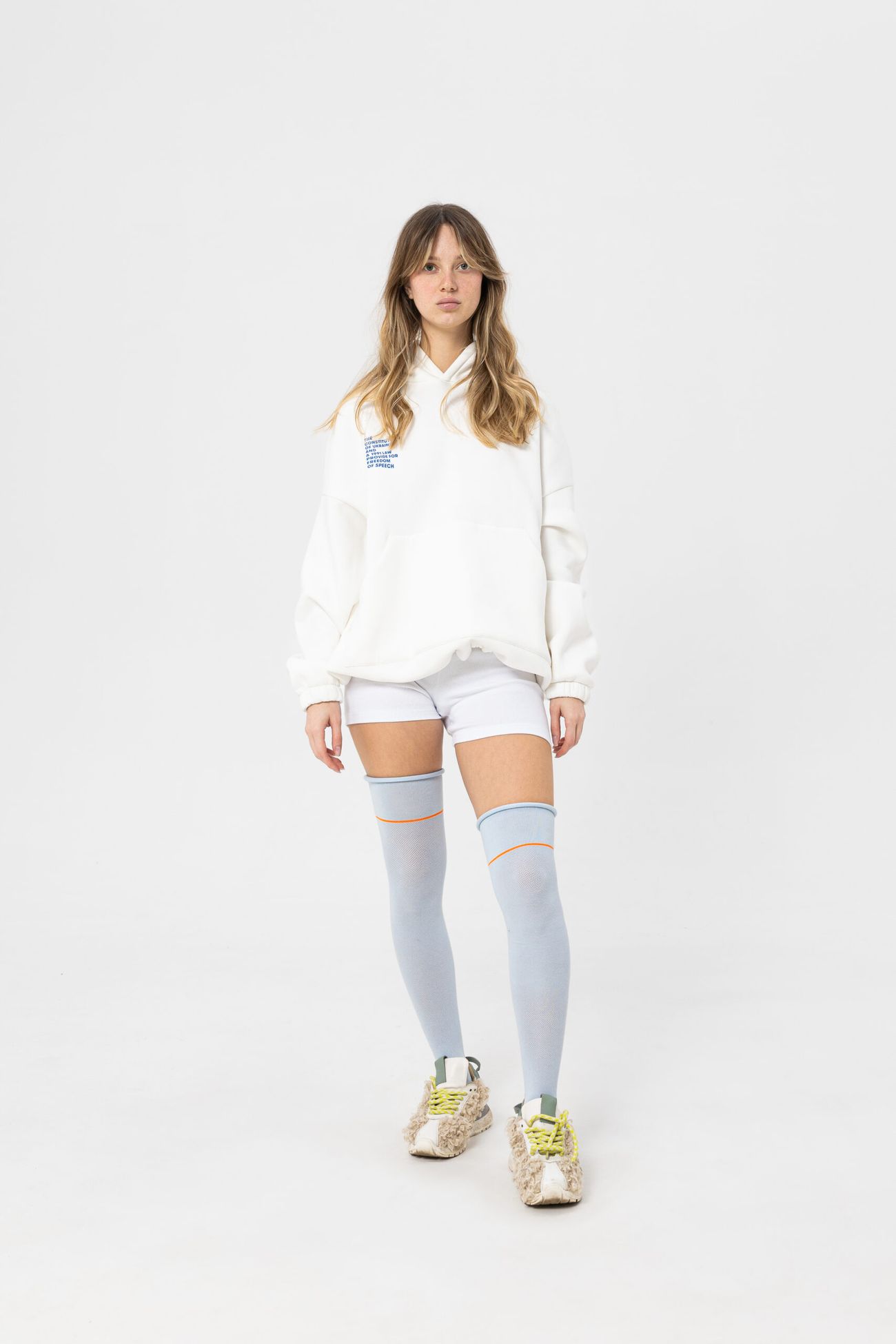 Худі "Конституція" унісекс в білому кольорі