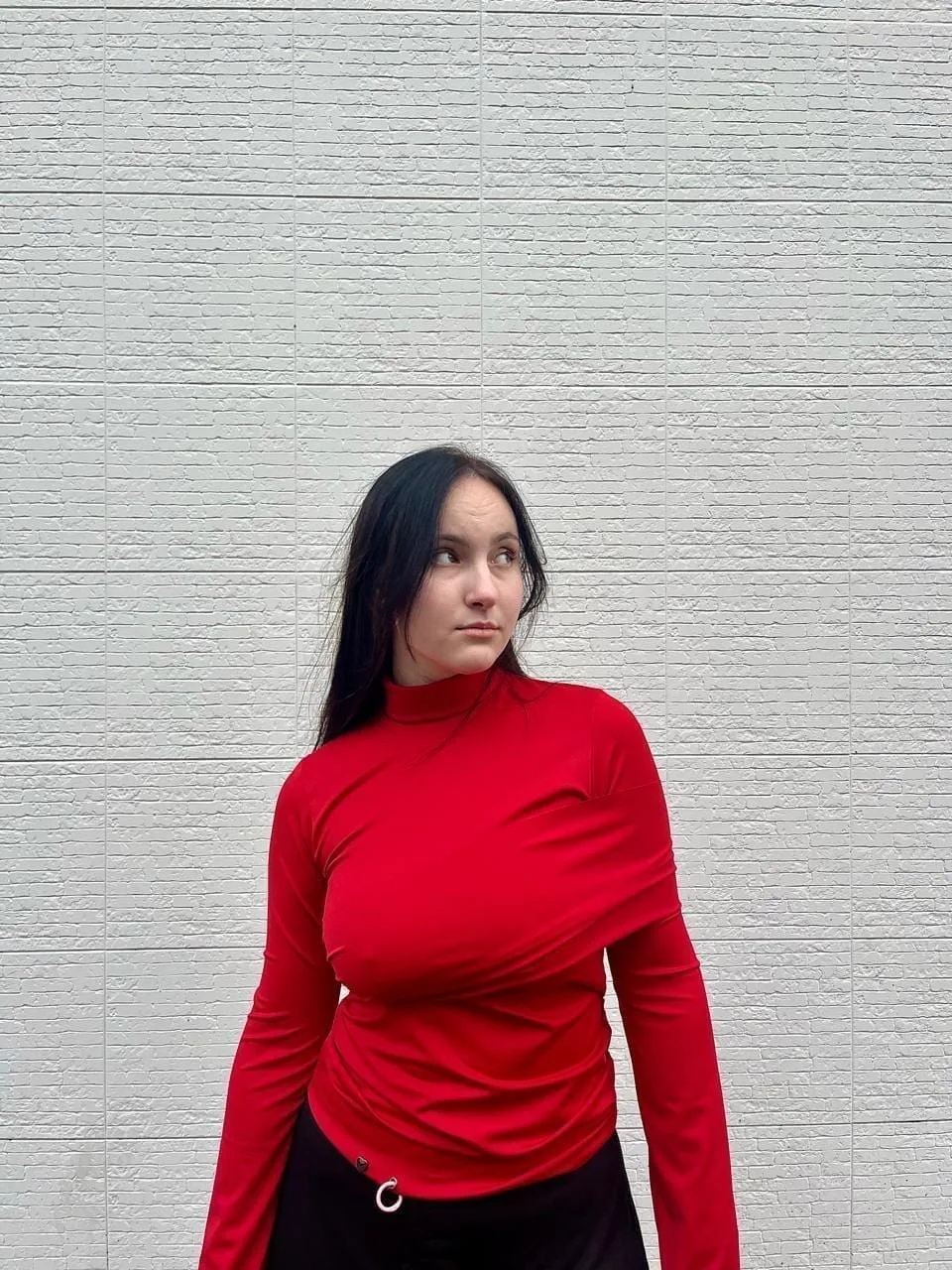 Гольф Self Love у червоному кольорі